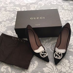 Gucci crystal heels